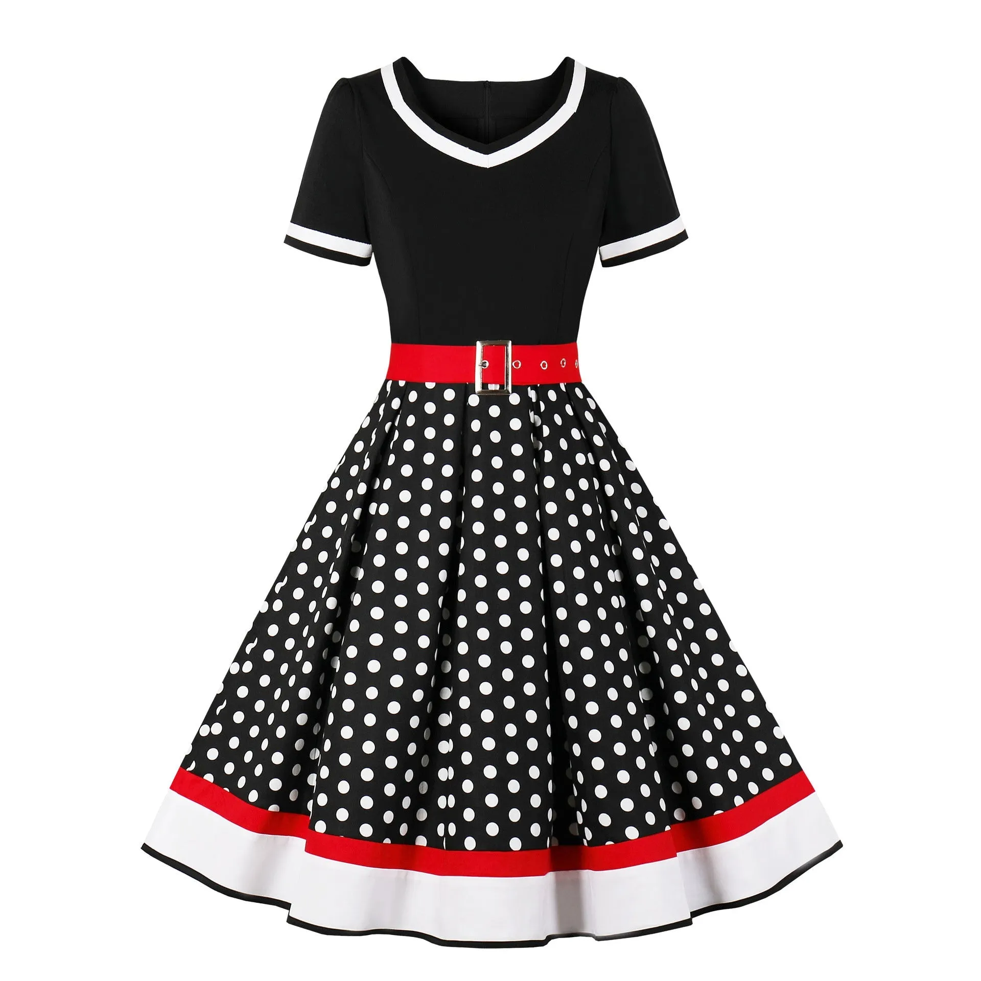 1950s Floral Patchwork Dress