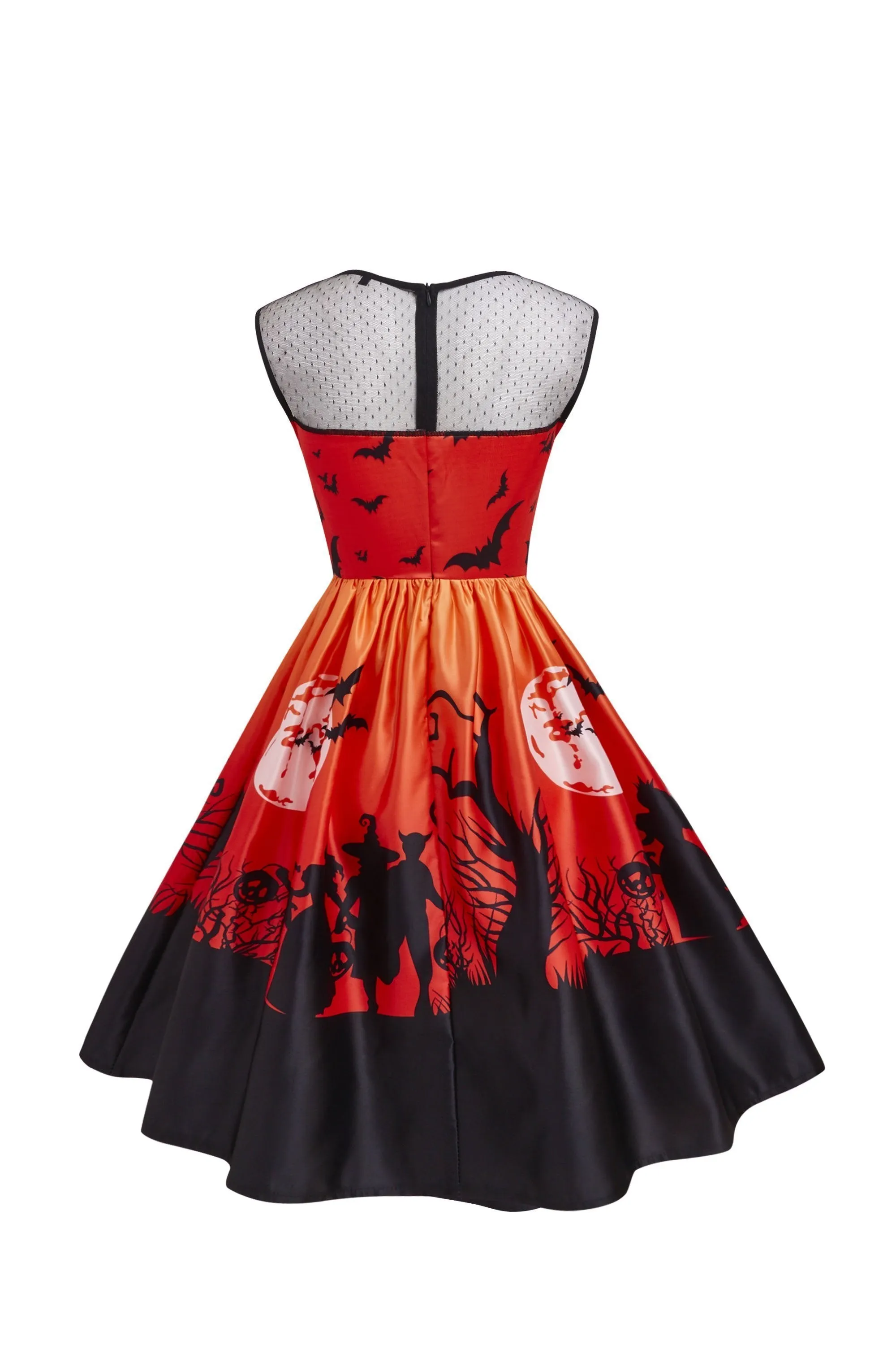 1950s Halloween Patchwork Dress
