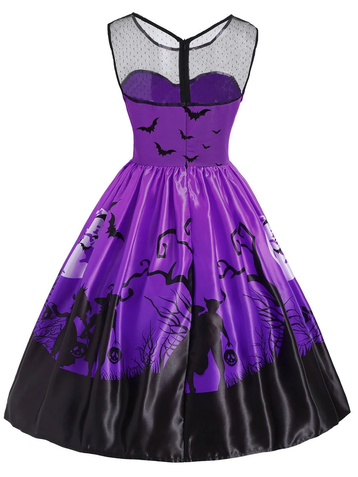1950s Halloween Patchwork Dress