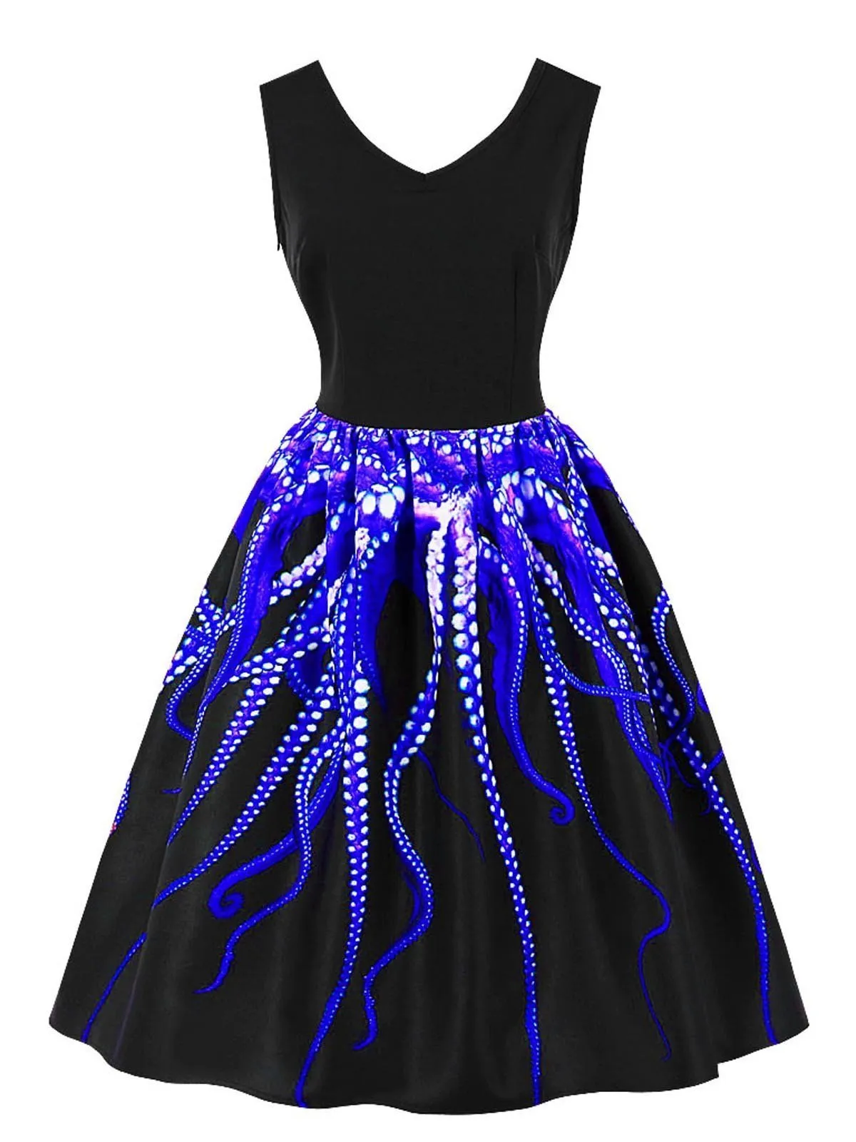 1950s Octopus Pendulum Swing Dress