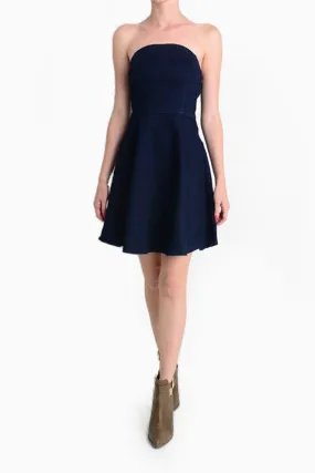 Basic Strapless Denim Dress