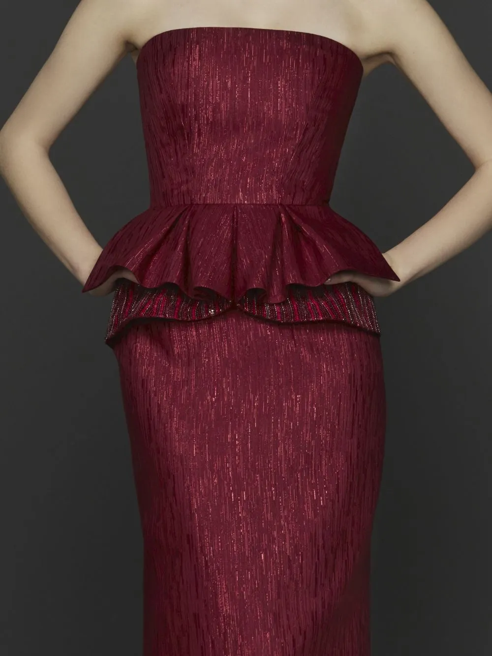 Beaded Pleated Dress