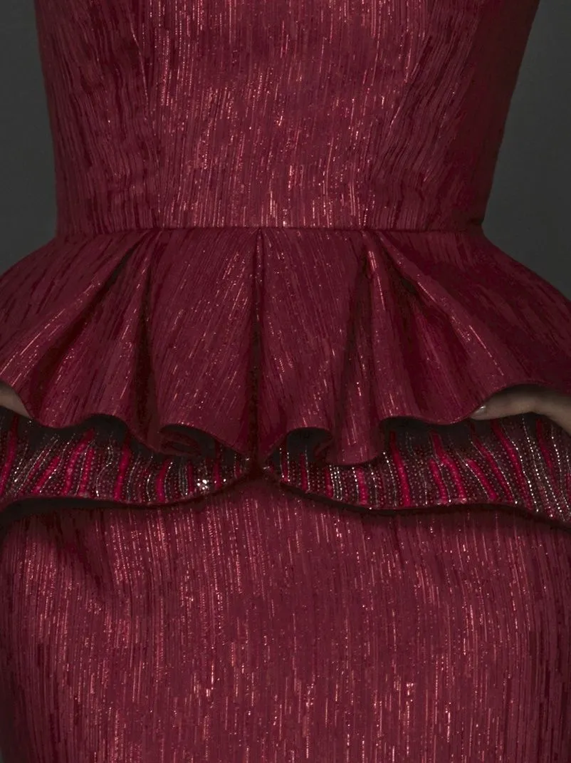 Beaded Pleated Dress