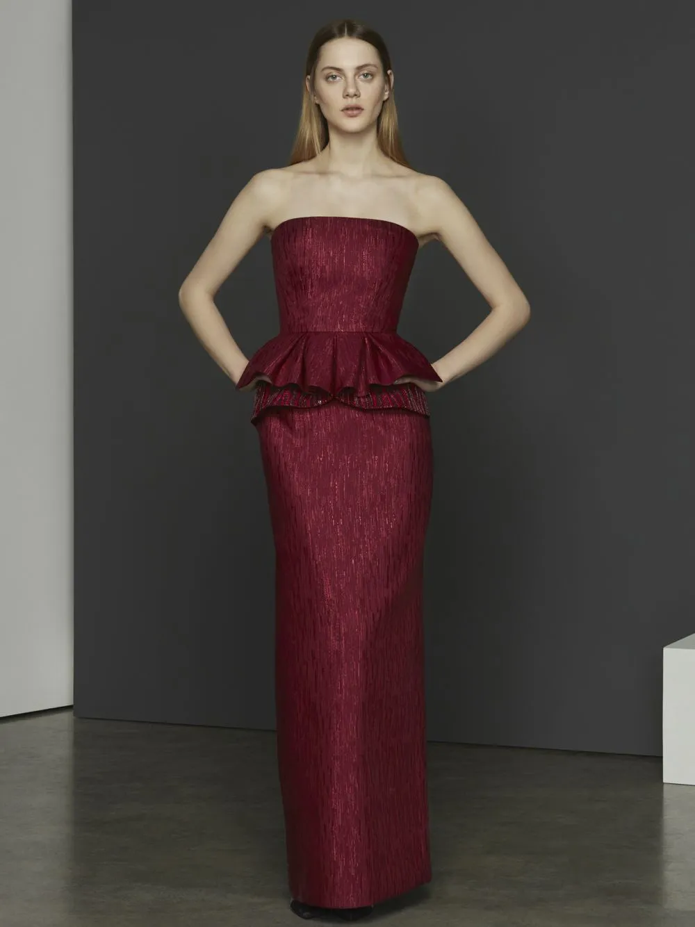 Beaded Pleated Dress
