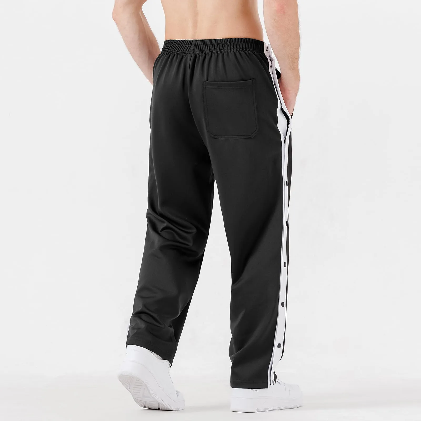 Black Men’s Comfy Knit Drawstring Sweatpants