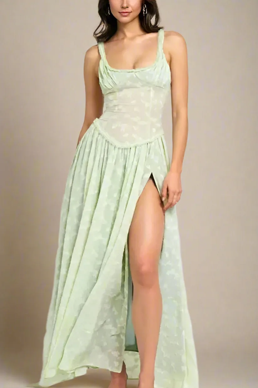 Collins Bodycon Maxi Dress - Gin Green