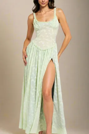 Collins Bodycon Maxi Dress - Gin Green