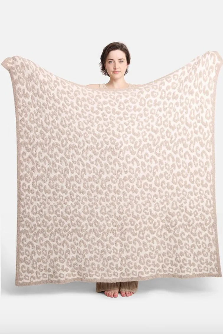 Comfy Luxe Leopard Blanket