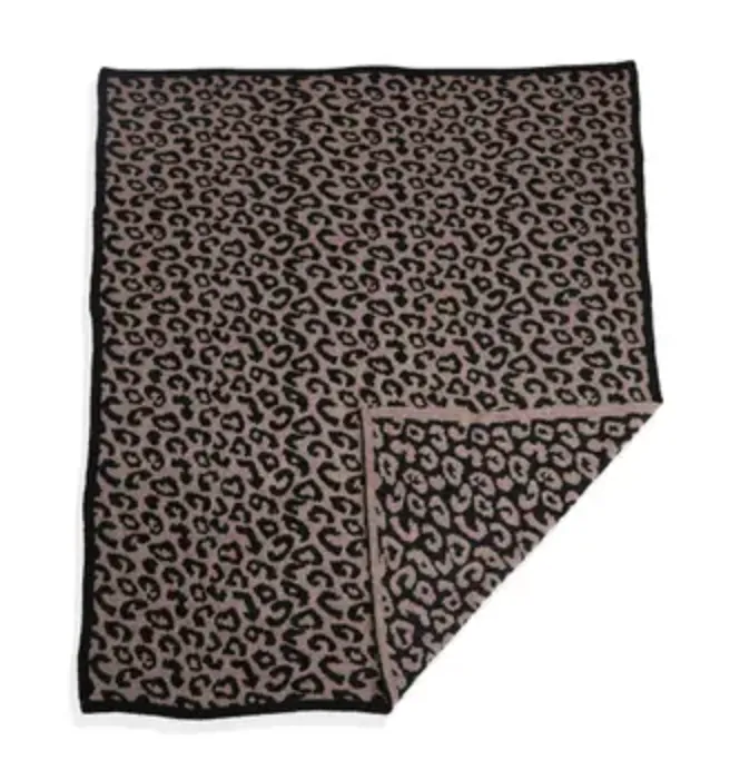 Comfy Luxe Leopard Blanket