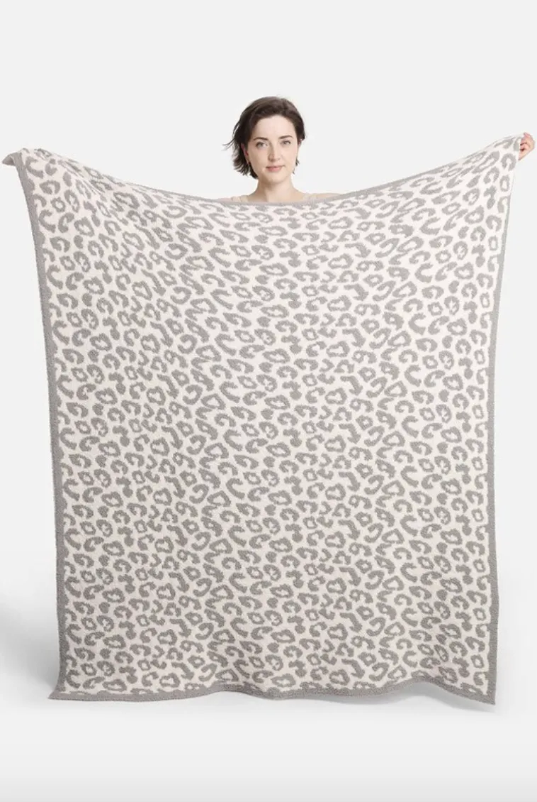 Comfy Luxe Leopard Blanket