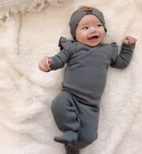 Corduroy Wrap Footies