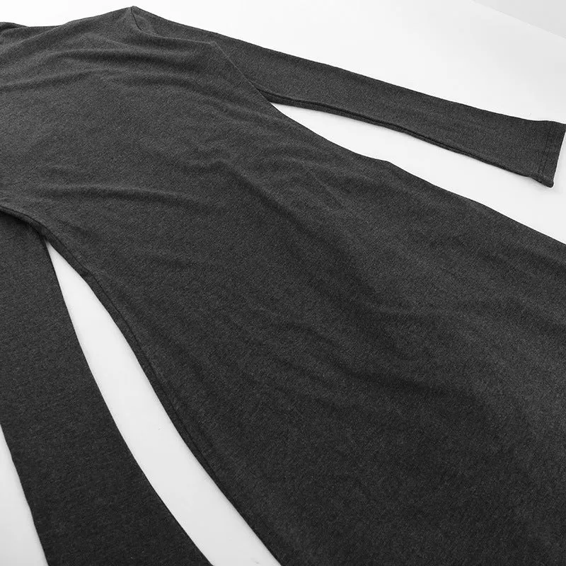 Delicate Asymmetric Pendulum Knitted Dress