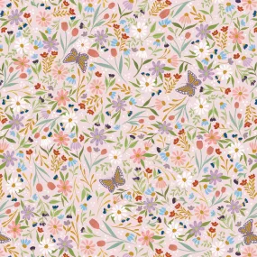 Delicate Floral Gift Wrap