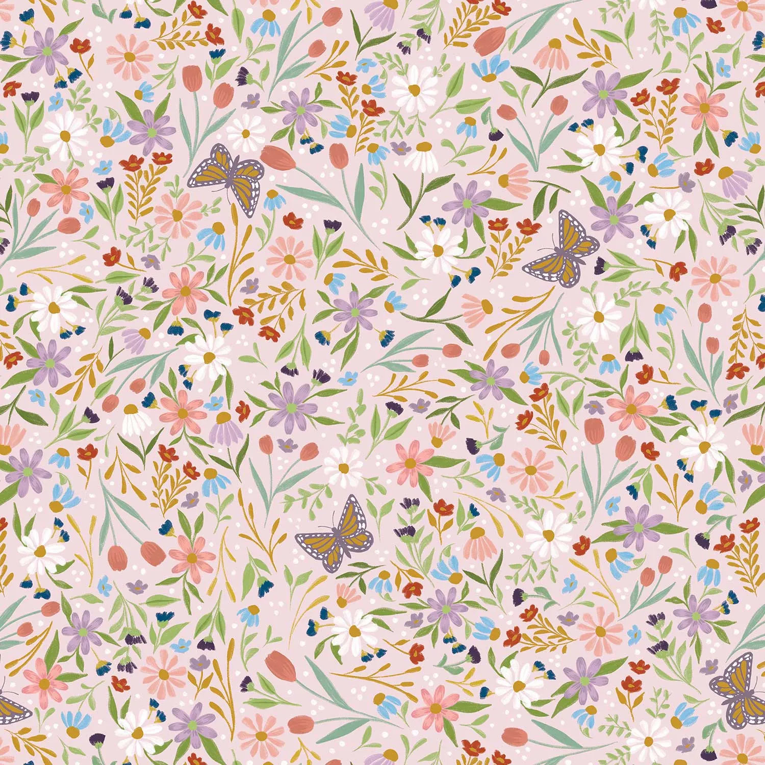 Delicate Floral Gift Wrap