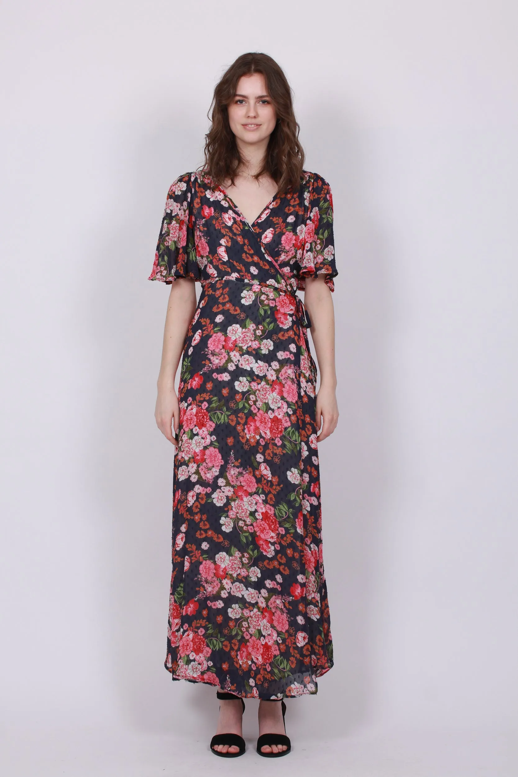 Delicate Semi Wrap Gown - Midnight Dream