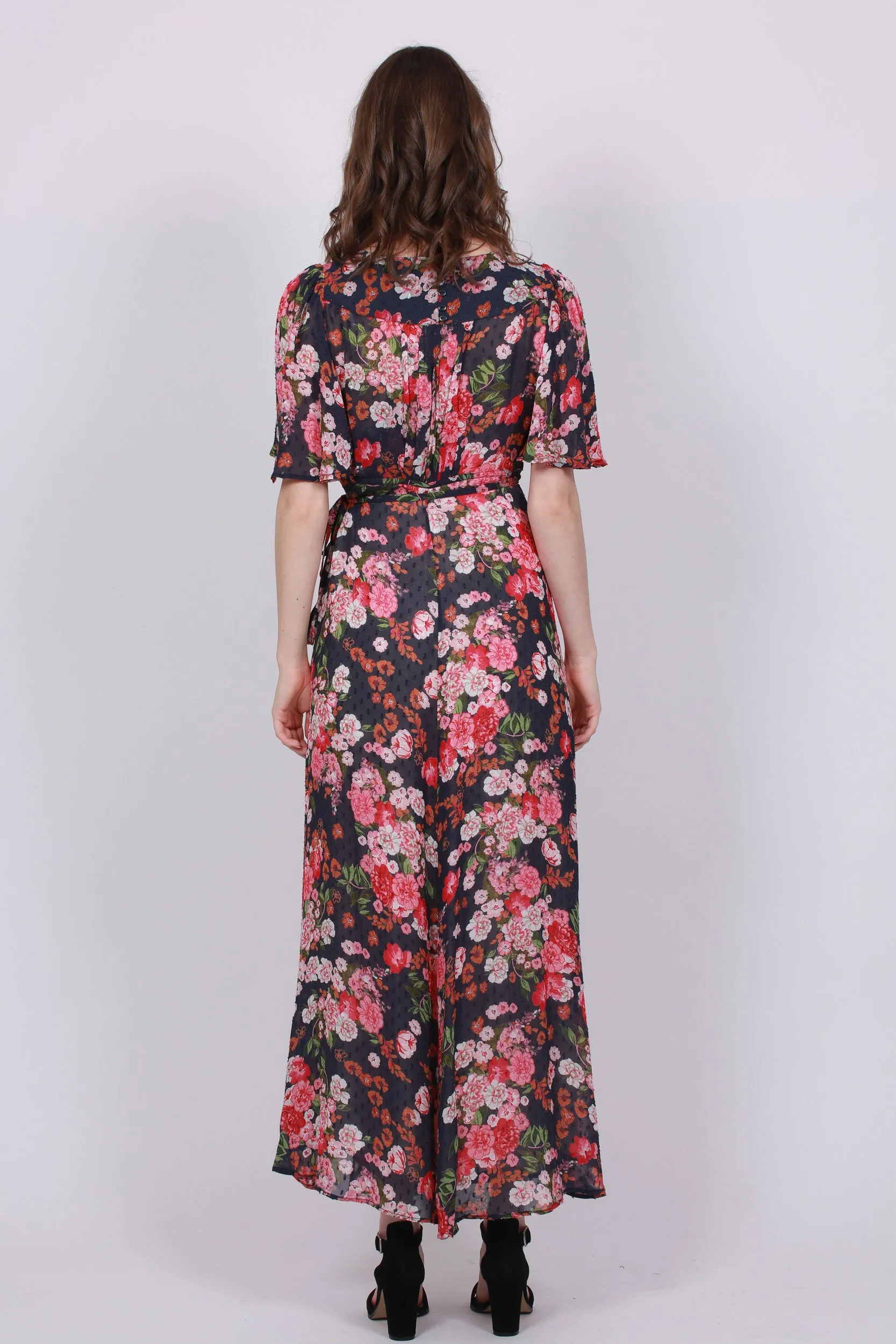 Delicate Semi Wrap Gown - Midnight Dream