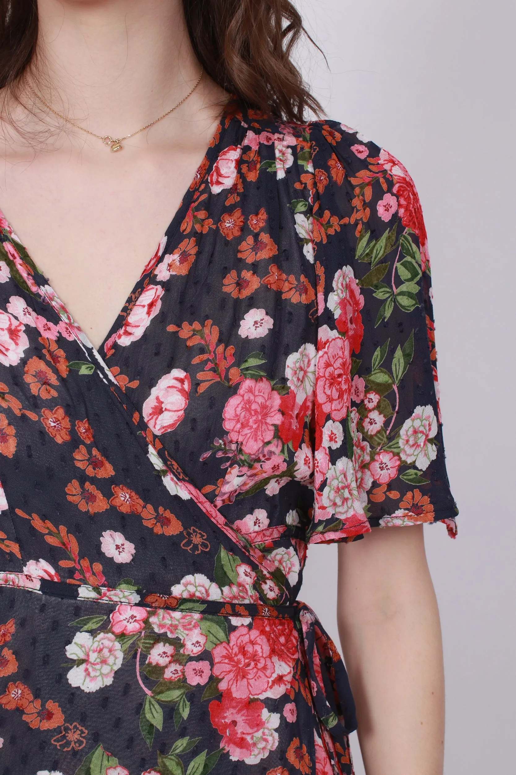 Delicate Semi Wrap Gown - Midnight Dream