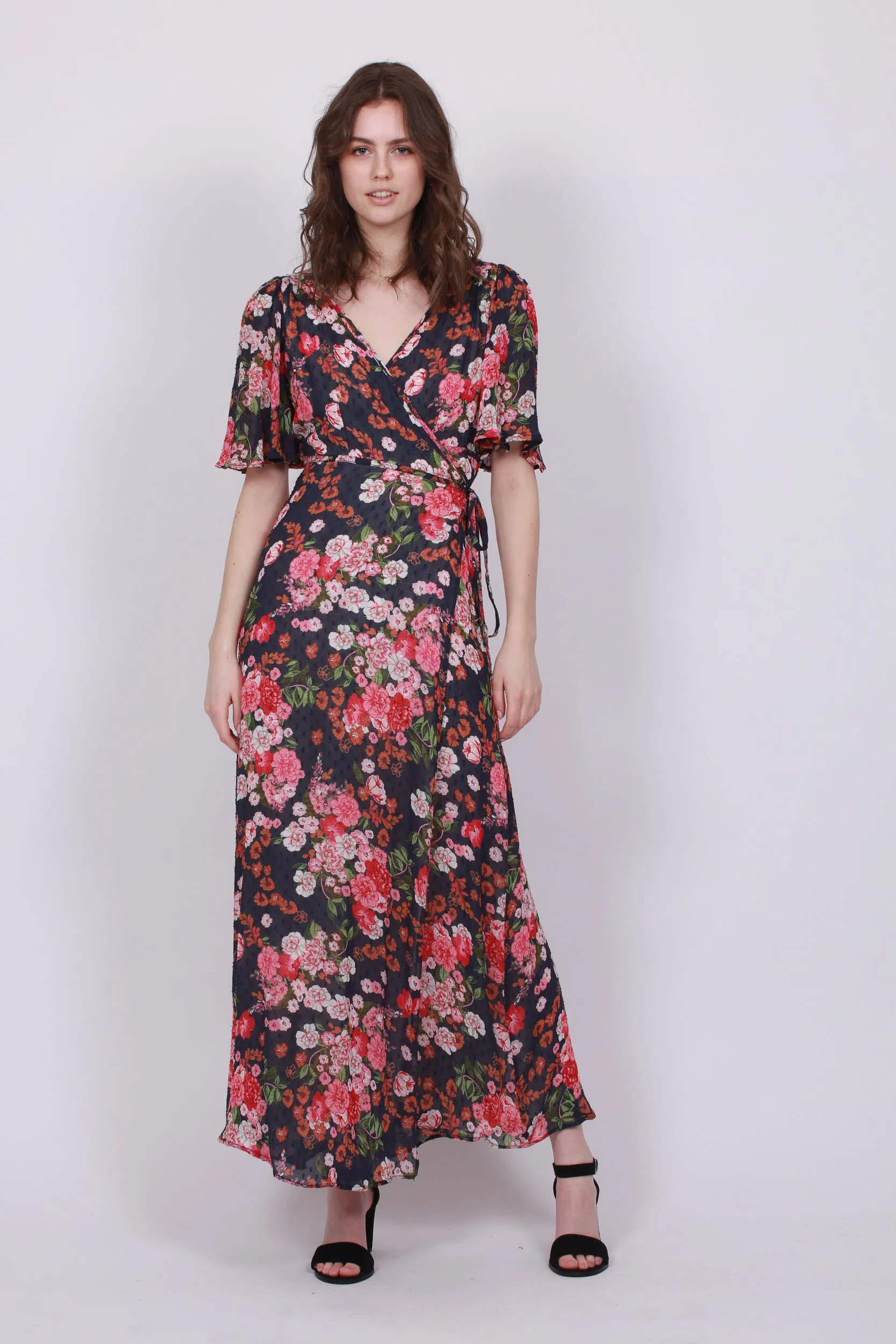 Delicate Semi Wrap Gown - Midnight Dream