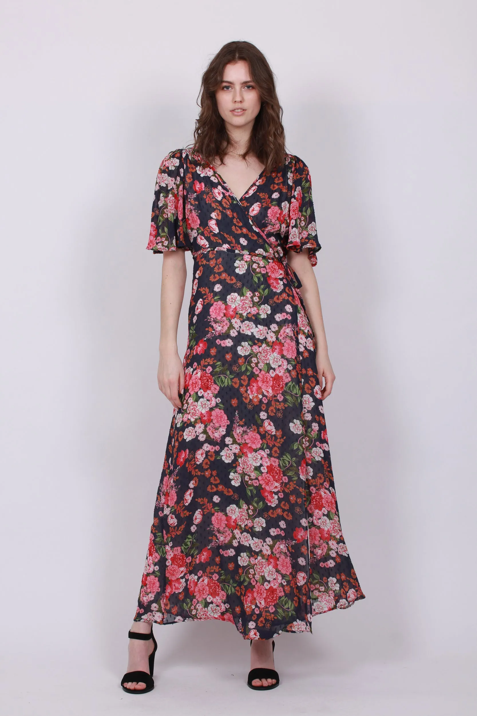 Delicate Semi Wrap Gown - Midnight Dream