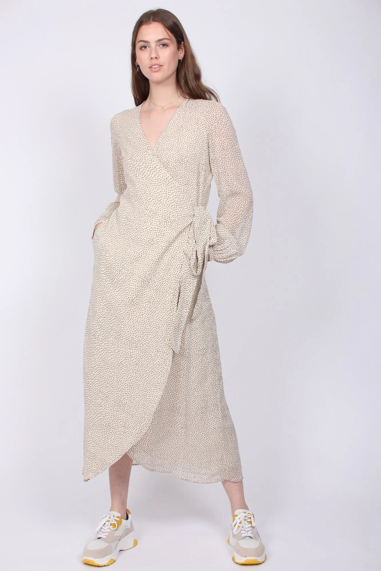 Delicate Wrap Dress - Frost