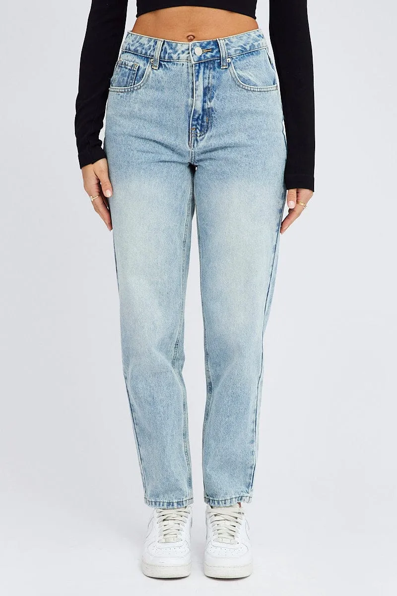 Denim Relaxed Mom Jean High Rise
