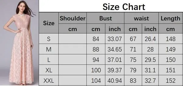 FashionSierra - Lace Patchwork Elegant Party Prom Floor Length Runway Dresses