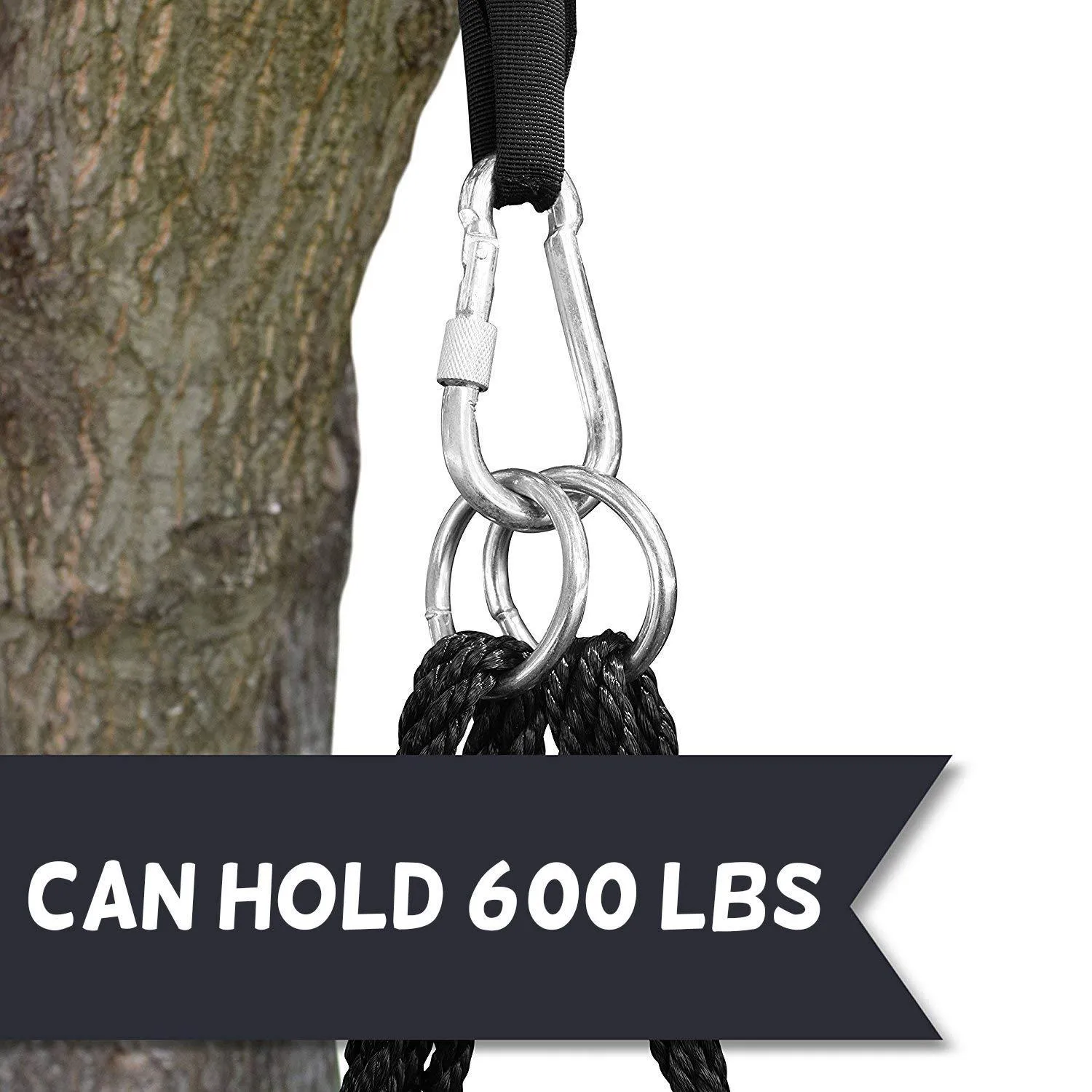 Giant Web Swing in Elite Green with Bonus Carabiners and Flags