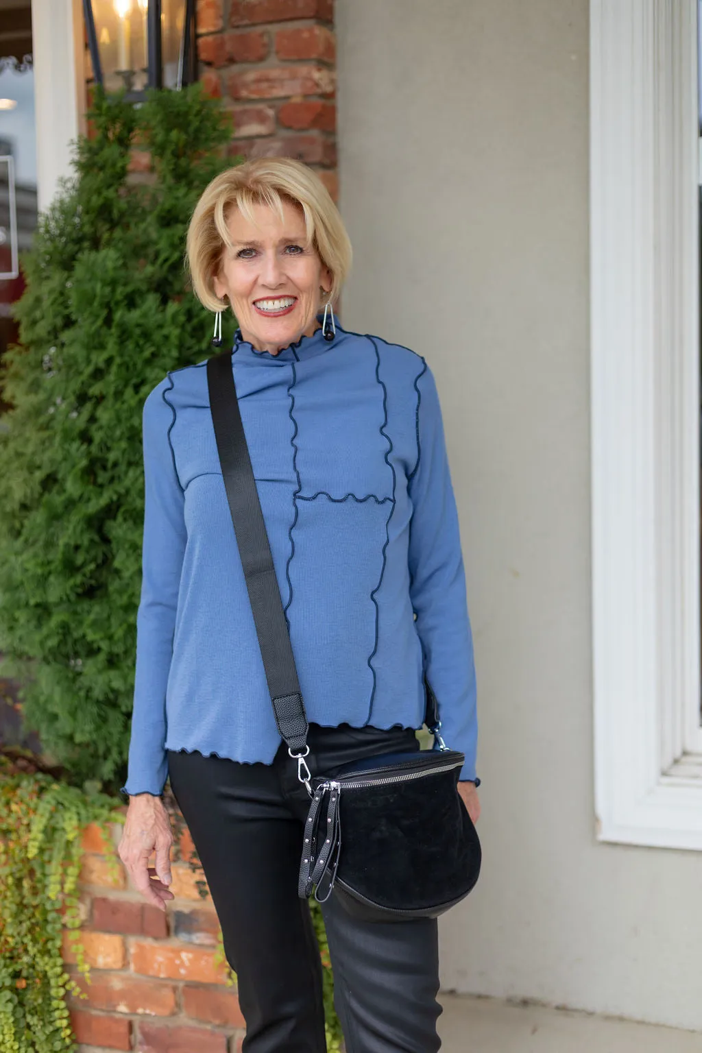 Lettuce Edge Hem Knit Top