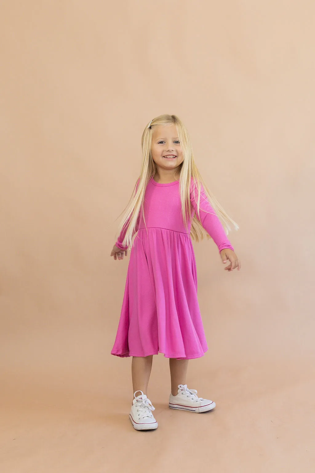 long sleeve swing dress CO - fiji