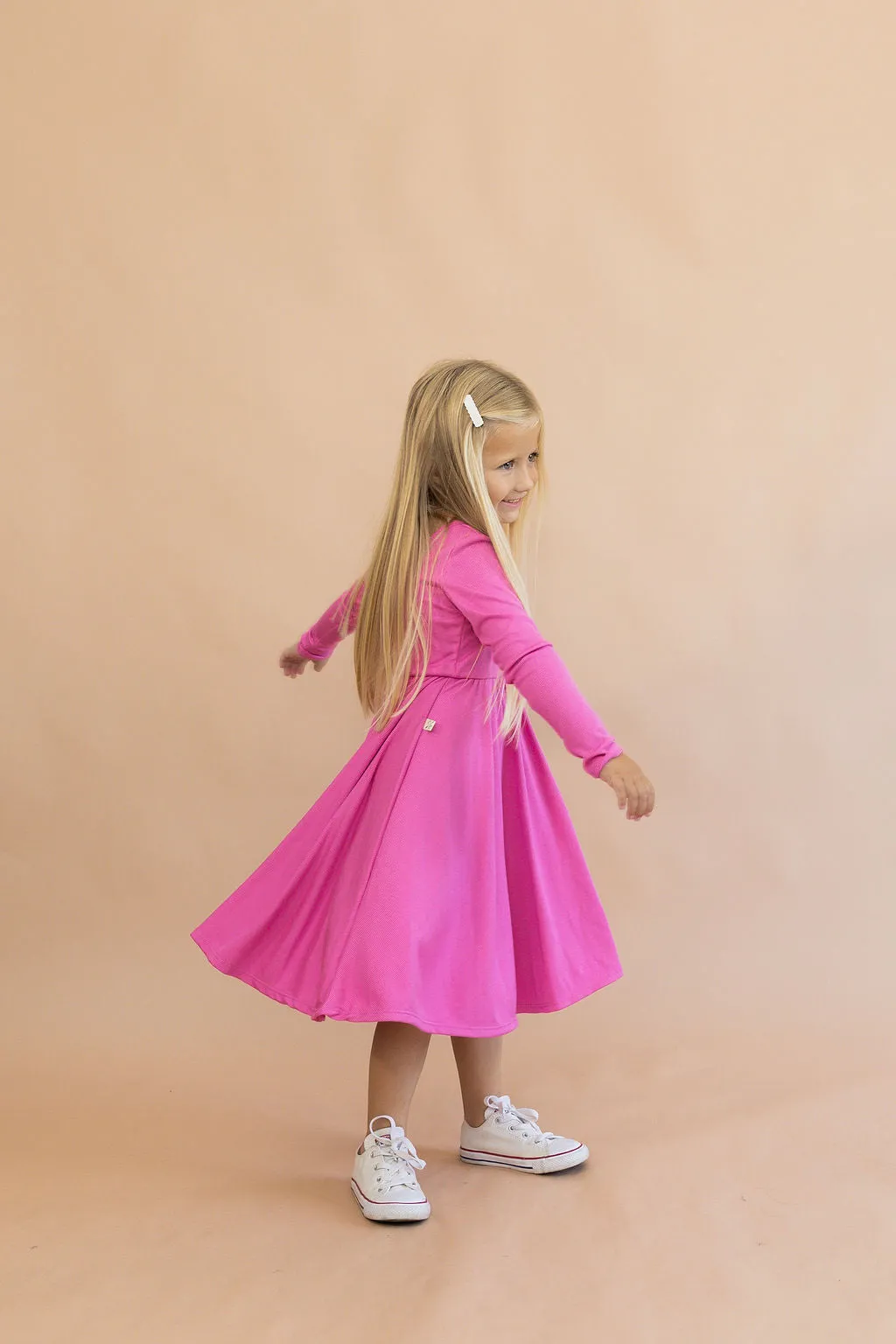 long sleeve swing dress CO - fiji