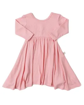 long sleeve swing dress CO - peony