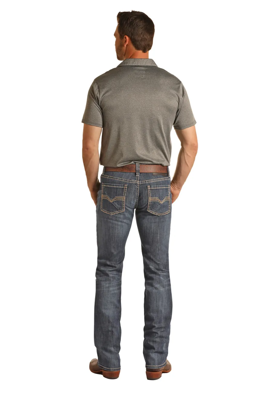 M1P3578 - Rock&Roll Denim Men’s Reflex Pistol Denim