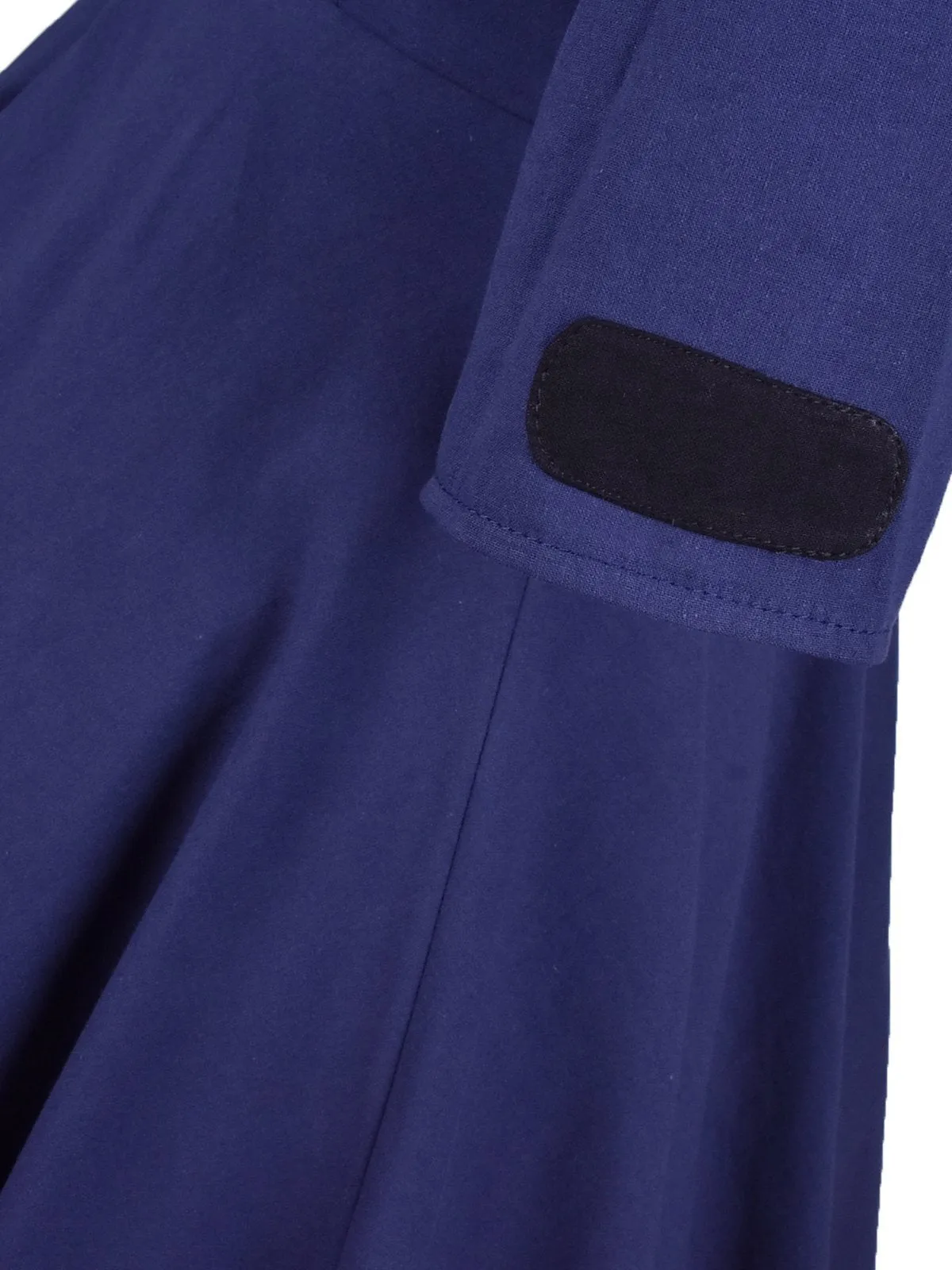 Navy Blue 1950s 3/4 Sleeve Swing Dress
