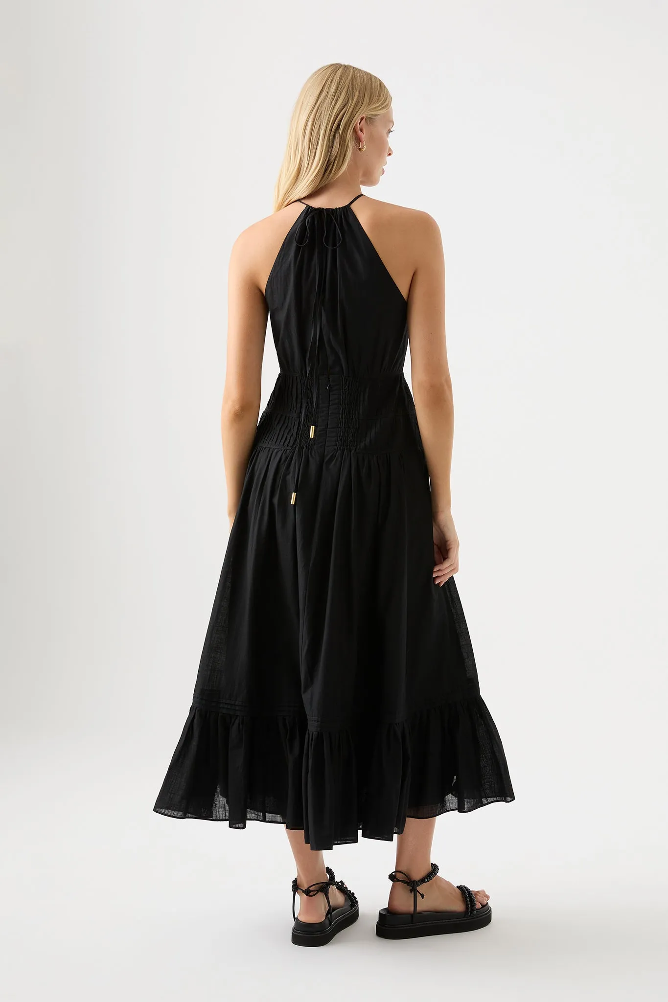 Renata Eyelash Midi Dress