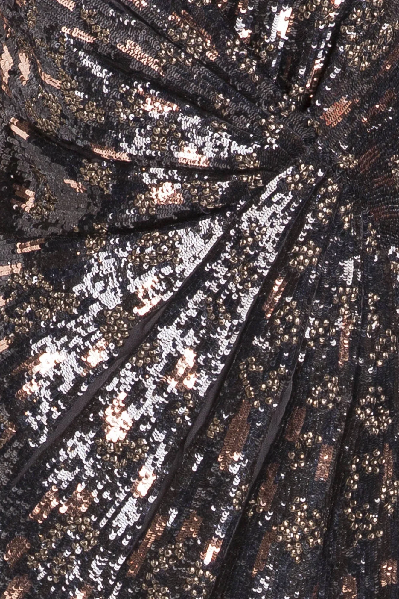 Roberto Cavalli - Black and Brown Dress with Heavily Beaded Shoulders - IT 42