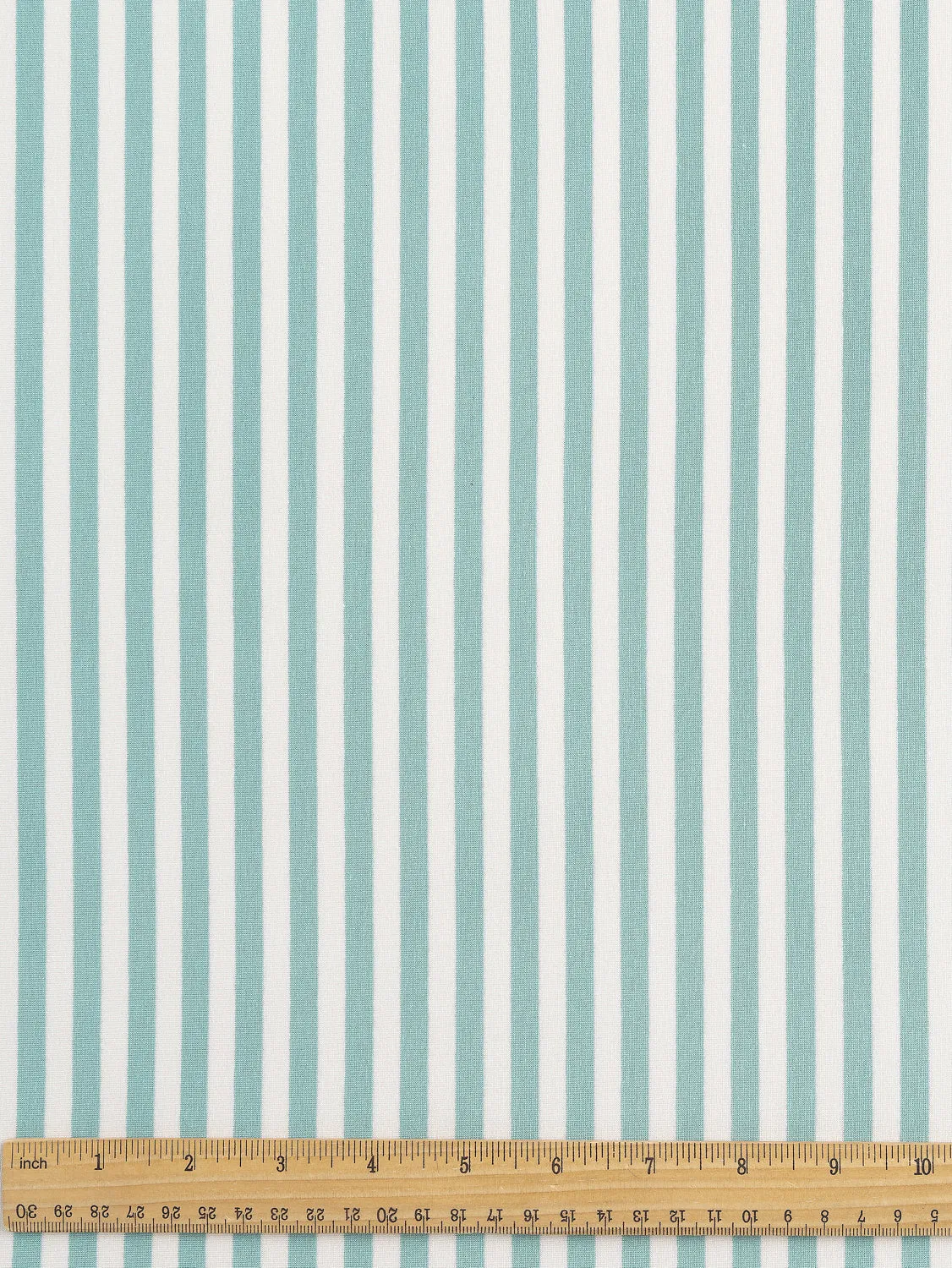 Stripe EcoVero Rayon Spandex Jersey Knit - Light Teal   Cream