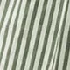 Striped Button Sleeveless Notched Flounce High Waist Midi Dress