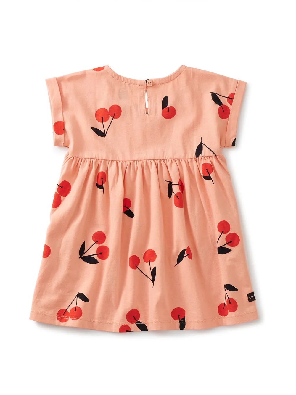 Tea Collection Empire Baby Dress - Cherry Toss Pink