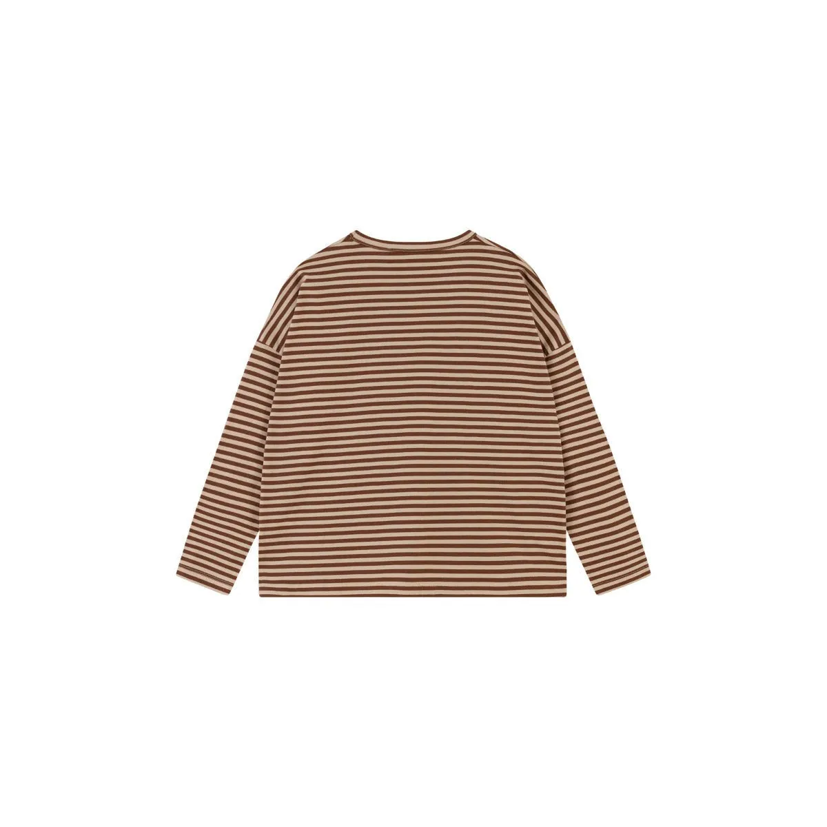 The Tiny Big Sister - Striped long-sleeved tee - chocolate & vanilla