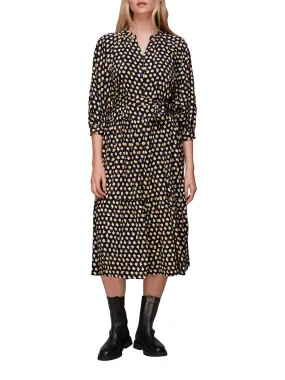 Twisting Tulips Trapeze Dress