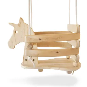 Wooden Baby & Toddler Swing - Unicorn