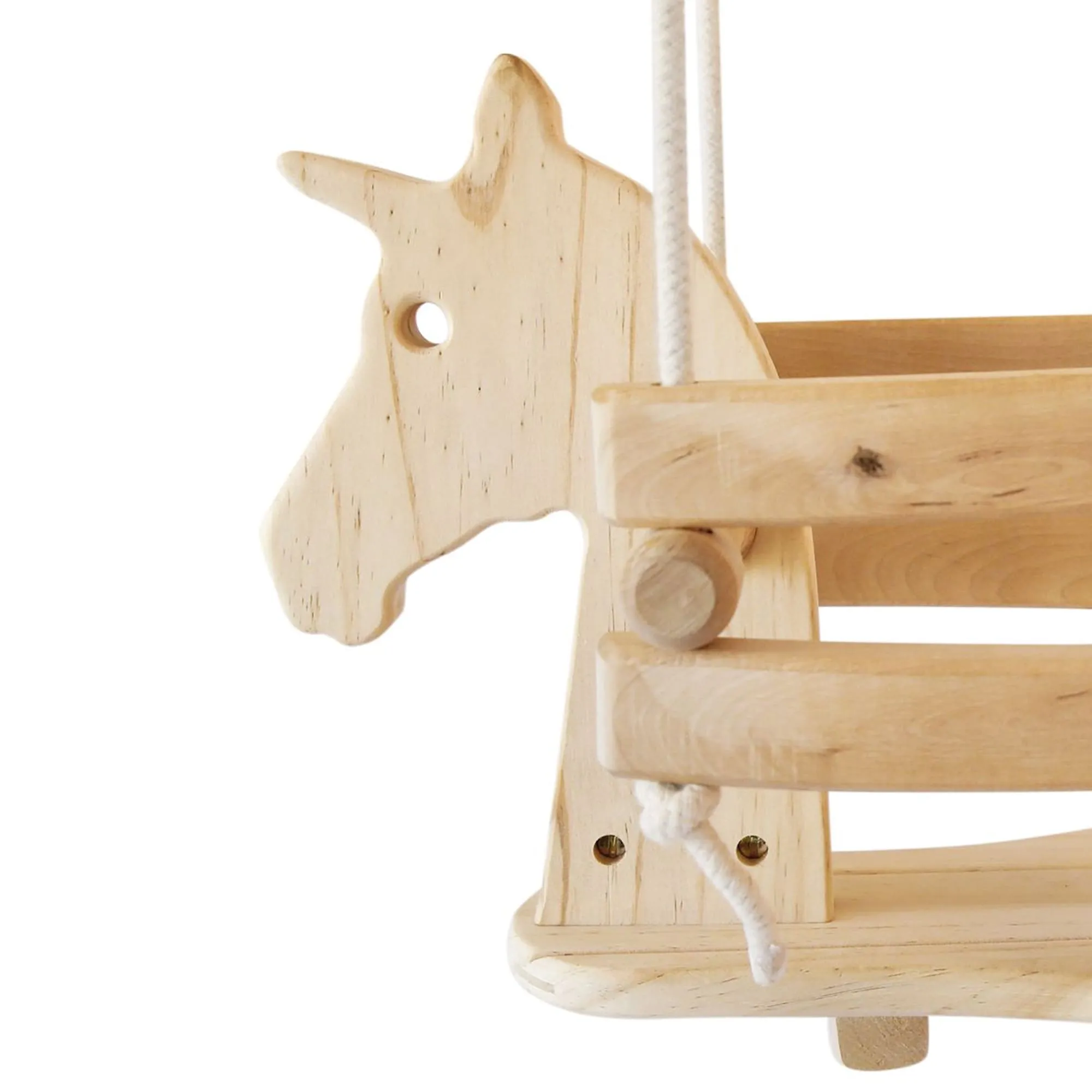 Wooden Baby & Toddler Swing - Unicorn