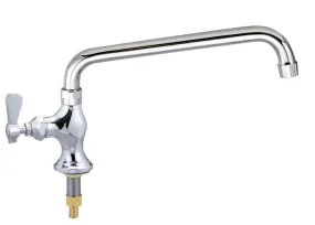 Workforce Standard Duty Faucet, 18" Double-Jointed Swing Spout